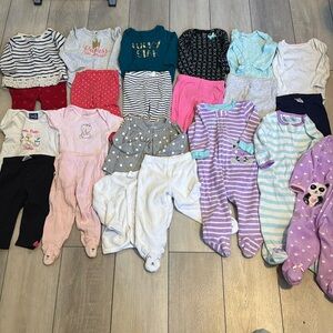 Lot of baby girls clothes 9 months and 6-12 months sizes.
